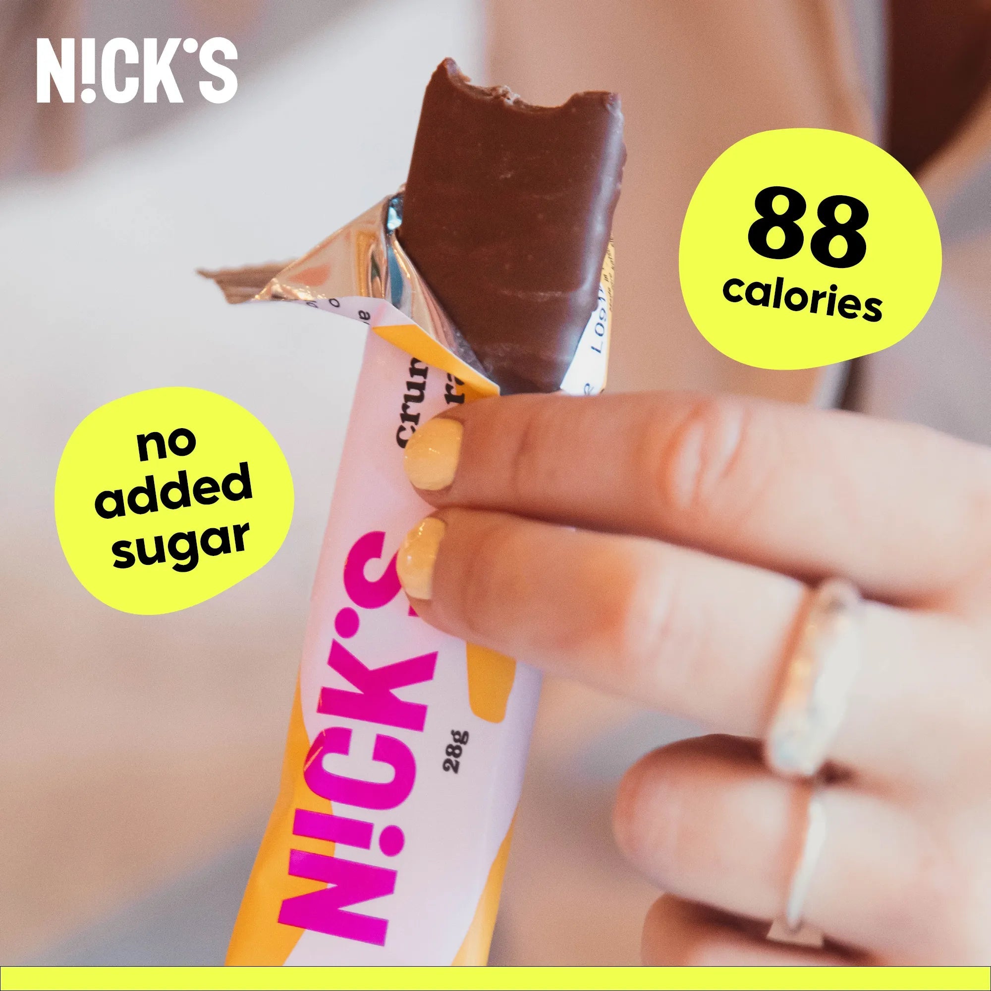 NICK’S Crunchy Caramel Chocolate Bar 28 g