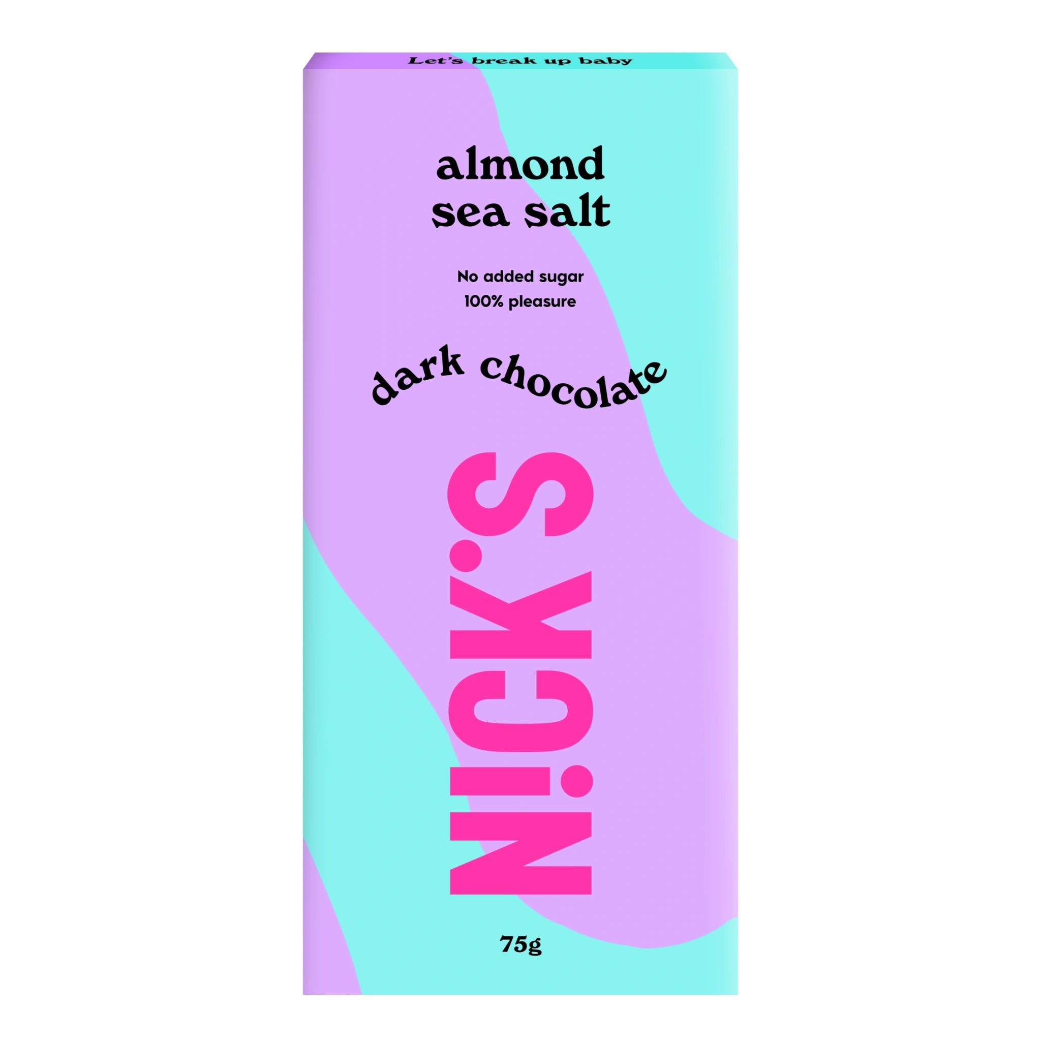 NICK’S Almond Sea Salt Dark Chocolate Bar 75 g